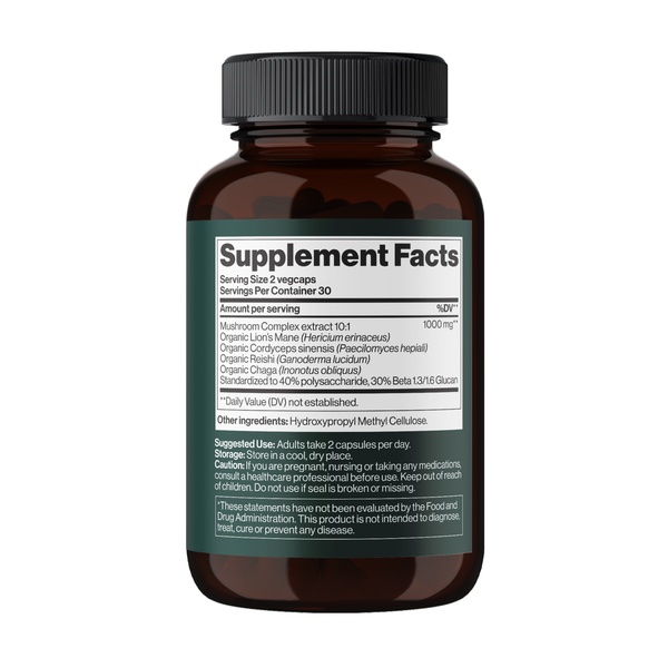 4Mushroom Complex 1000 mg - 60 vegcaps (Пошкоджена кришка)