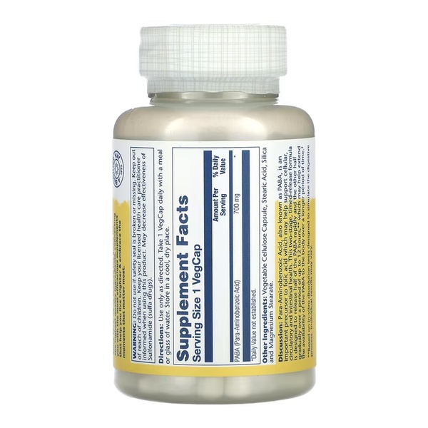 PABA 700mg - 100 vcaps