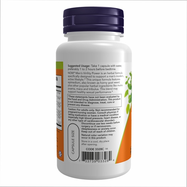 (12.02 Очікування) Men's Virility Power - 60 vcaps