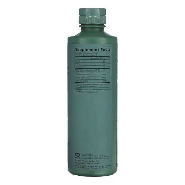 Organic MCT Oil - 473 ml