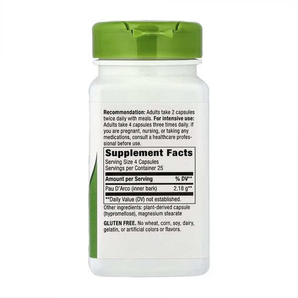 Pau D'Arco Inner Bark - 100 vcaps