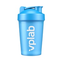 Shaker with blender ball - 500ml Cyan