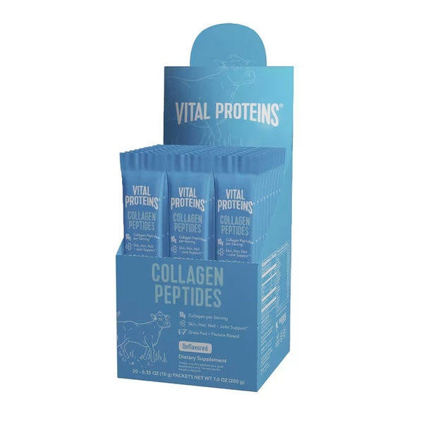 Collagen Peptides - 200g Unflavored (20 Packets) (Пошкоджена банка)
