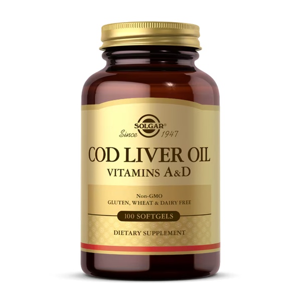 Cod Liver Oil Vitamins A&D - 100 softgels