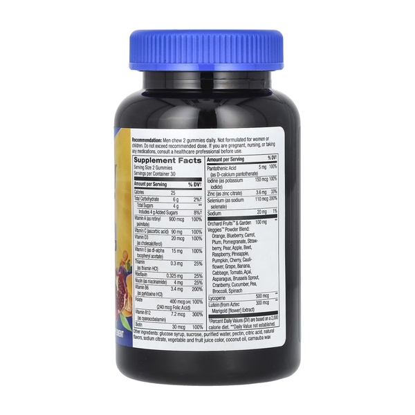 (20.02 Очікування) Alive!® Men's 50+ Multi Gummy - 60 gummies