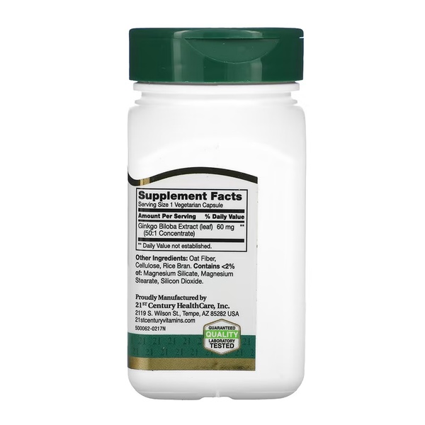 Ginkgo Biloba Extract - 60 vcaps