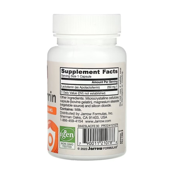 Lactoferrin 250mg - 30 vcaps (Пошкоджена пломба)