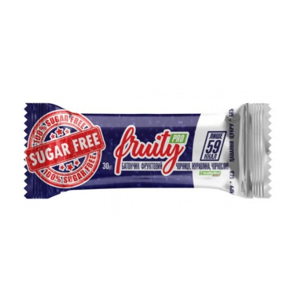 FRUITY Pro sugar free - 20х30g чорниця,журавлина,чорнослив