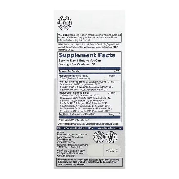Complete Probiotic Adult 50+ - 30 vcaps