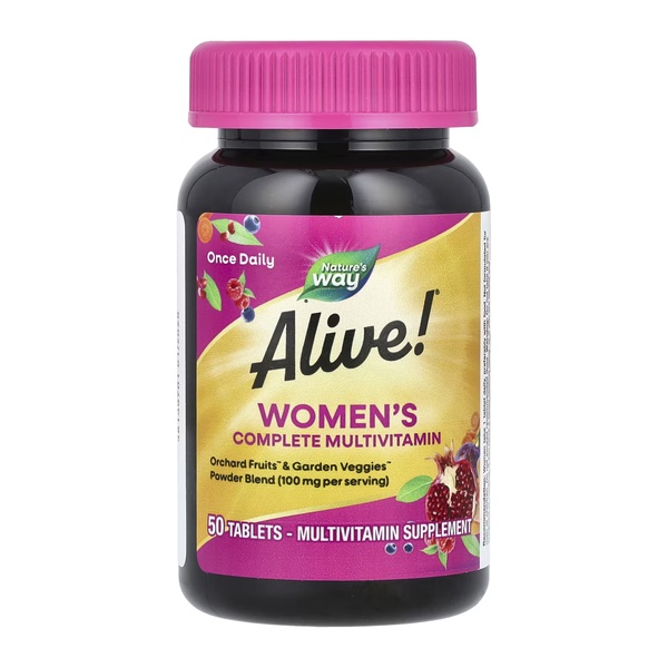 (20.02 Очікування) Alive!® Women's Complete Multivitamin - 50 tabs