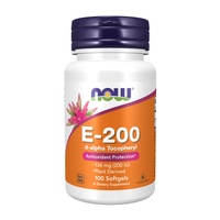 (12.02 Очікування) Vitamin E-200 D-Alpha Tocopheryl - 100 softgels