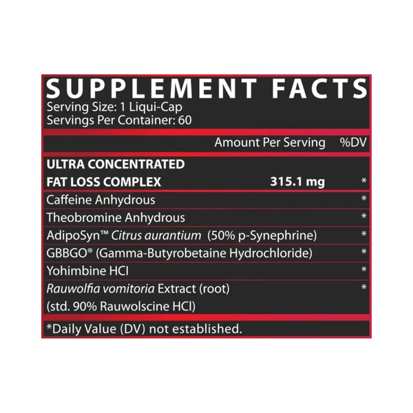 Lipo 6 Black Ultra Concentrate - 60 caps