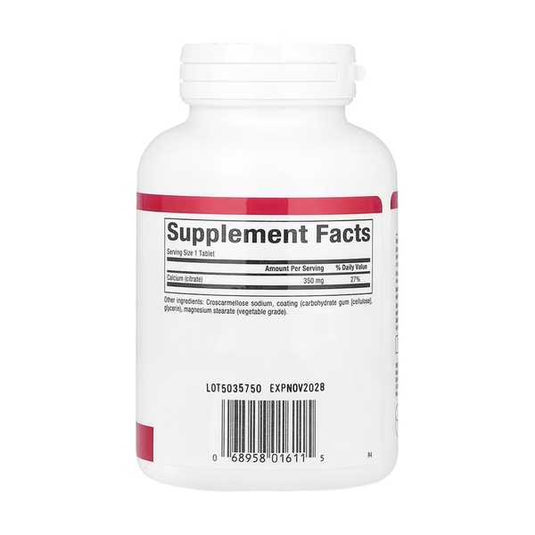 Calcium Citrate 350mg - 90 tabs