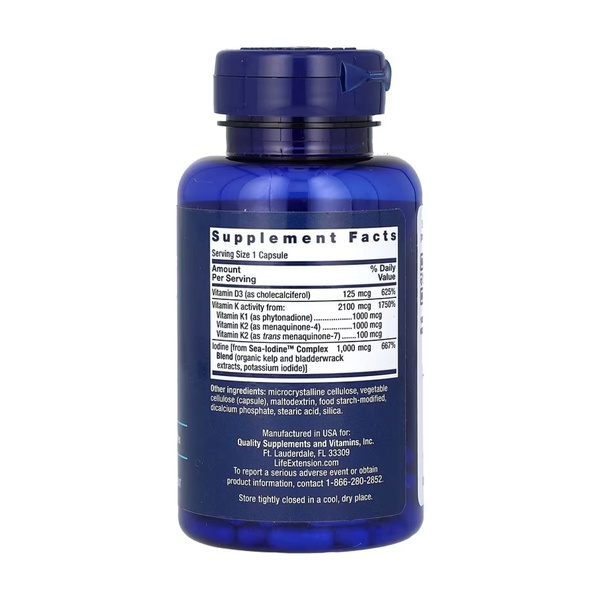 Vitamins D and K with Sea-Iodine™ - 60 caps