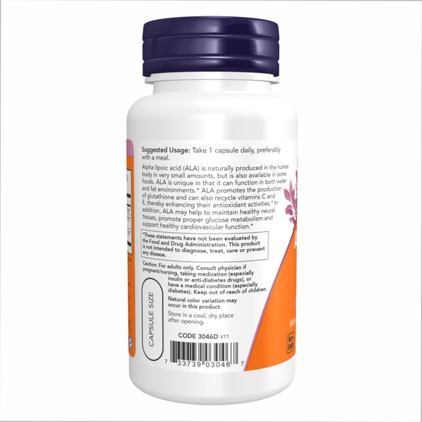 (12.02 Очікування) Alpha Lipoic Acid 600mg - 60 vcaps