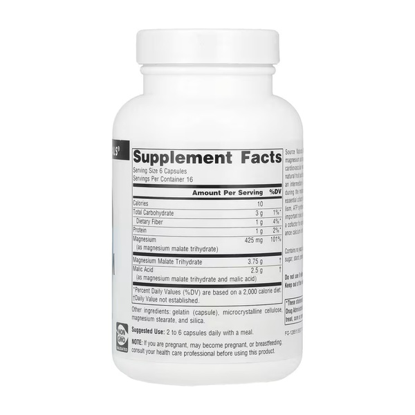 Magnesium Malate 625mg - 100 caps