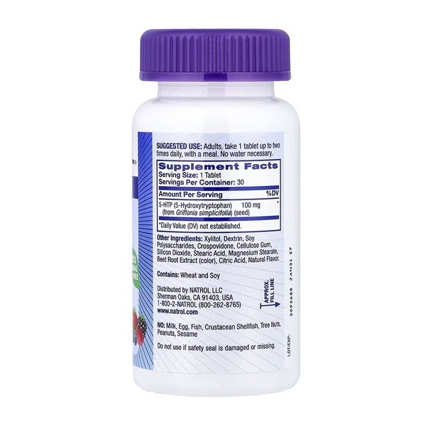 5-HTP 100mg Fast Dissolve - 30 tabs (Пошкоджена банка)