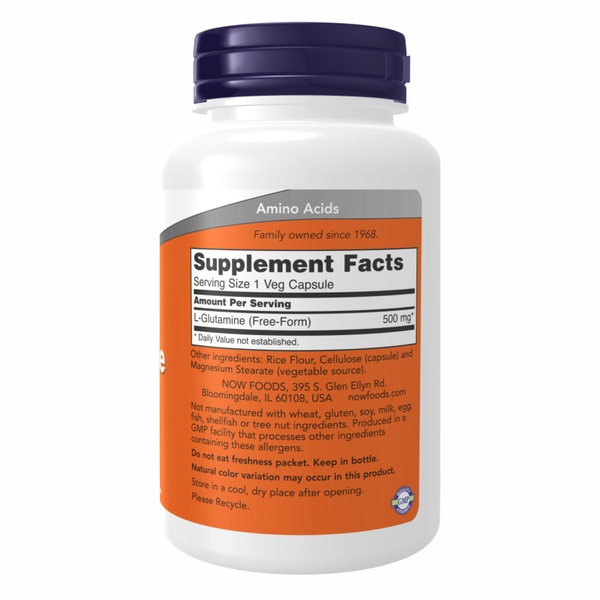 L-Glutamine 500mg - 120 vcaps