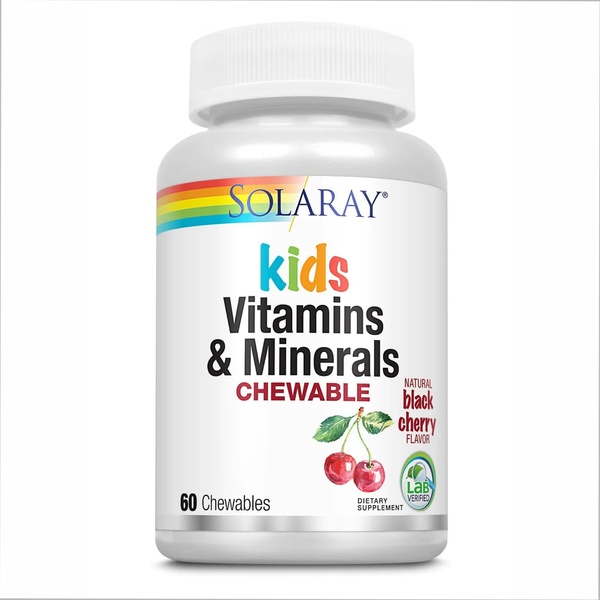 (22.07 Очікування) Children's Vitamins & Minerals Chewable - 60 vcaps Black Cherry