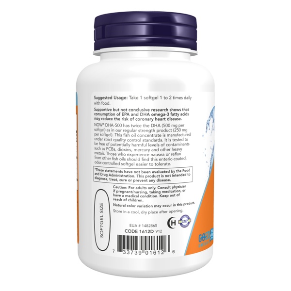 (12.02 Очікування) DHA 500mg - 180 sgels
