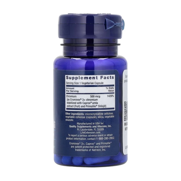 Optimized Chromium with Crominex® 3+ 500 mcg - 60 vcaps