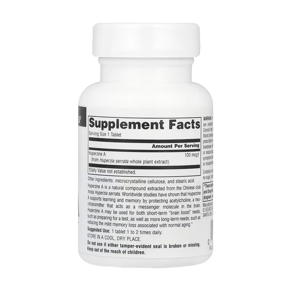 Huperzine A 100 mcg - 60 tabs