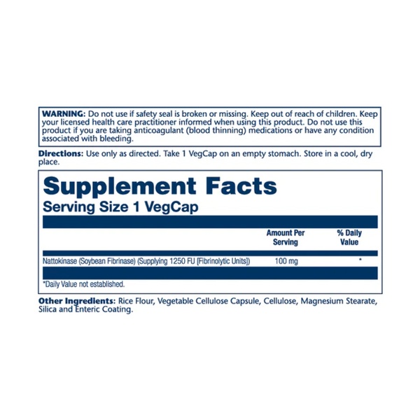 Nattokinase 100mg - 30 vcaps