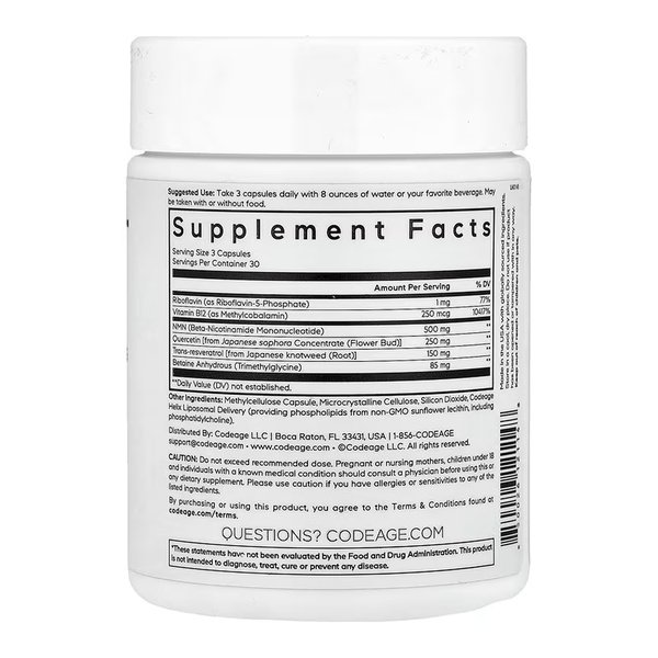 Liposomal NMN Platinum - 90 vcaps