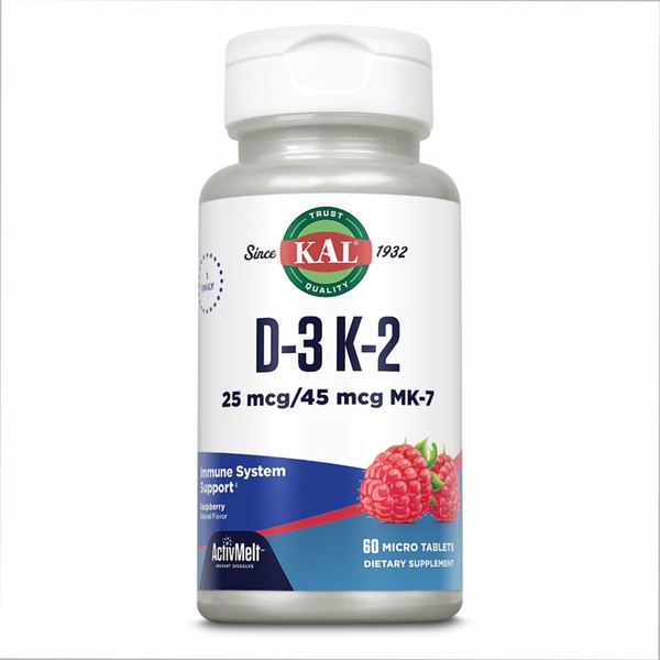 (22.07 Очікування) D3 & K2 25mcg - 60 tabs Raspberry