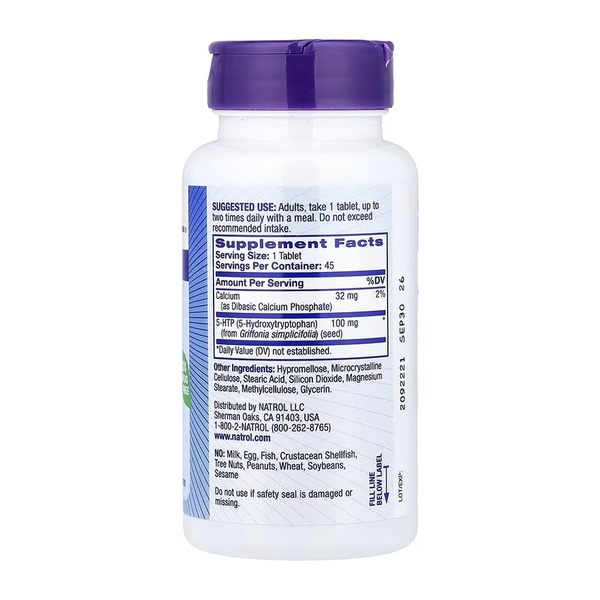 5-HTP 100mg Time Release - 45 tabs