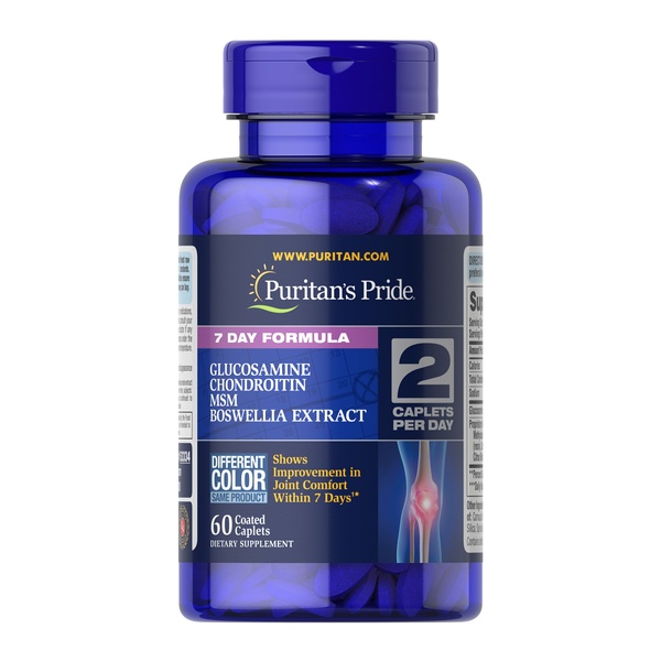 7 Day Formula Joint Soother® Glucosamine Chondroitin MSM & Boswellia - 60 caps (Пошкоджена банка)