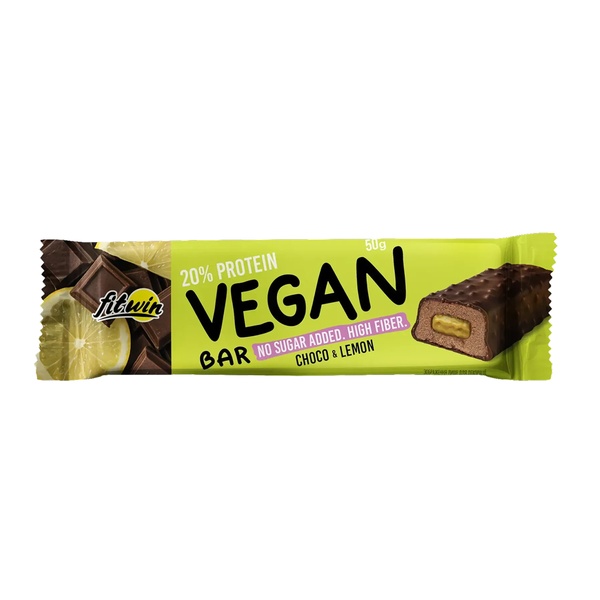 Vegan Bar - 12x50g Chocolate & Lemon