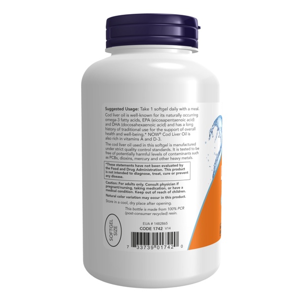 (12.02 Очікування) Cod Liver Oil 650mg - 250 sgels