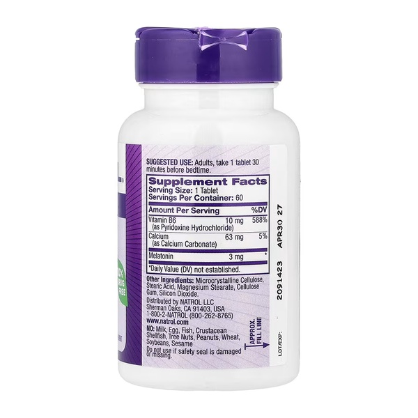 Melatonin 3mg - 60 tabs