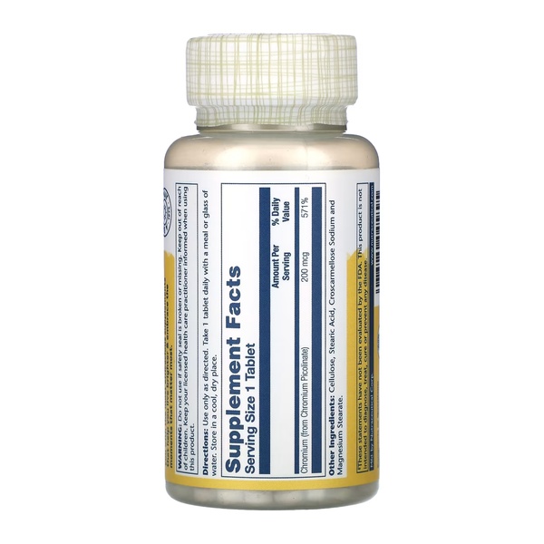 Chromium Picolinate 200mcg - 100 tabs