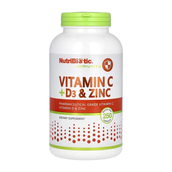 Vitamin C + D3 & Zinc - 250 caps