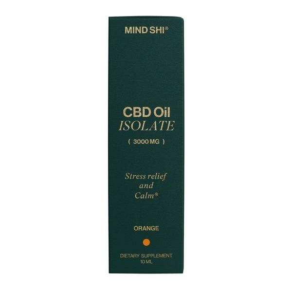 CBD Oil Isolate 3000 mg Orange - 10 ml