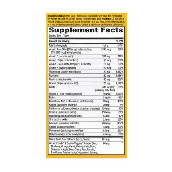 Once Daily Men's Ultra Multivitamin - 60 tabs