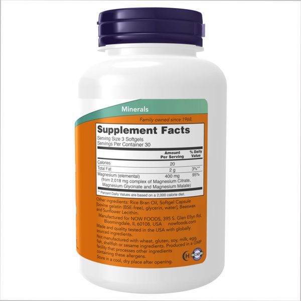 (12.02 Очікування) Magnesium Citrate 134mg - 180 sgels