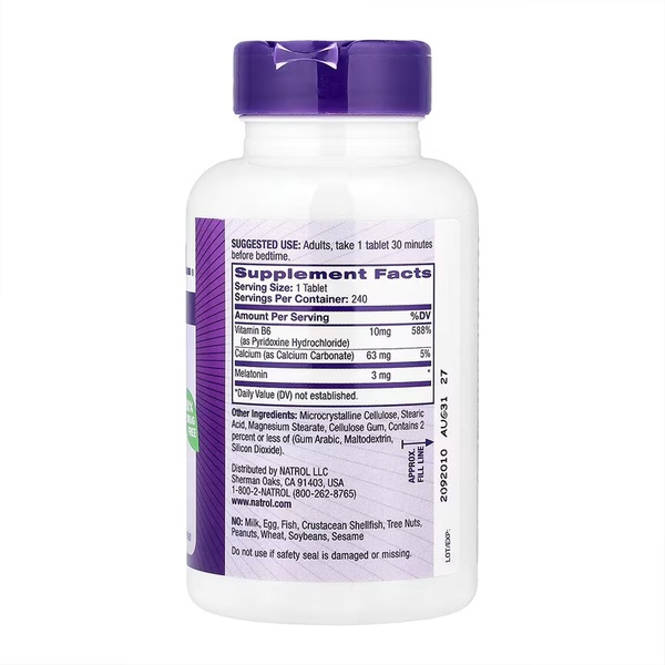 Melatonin 3mg - 240 tabs