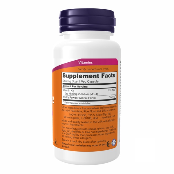 (12.02 Очікування) Vitamin K-2 100mcg - 100 vcaps