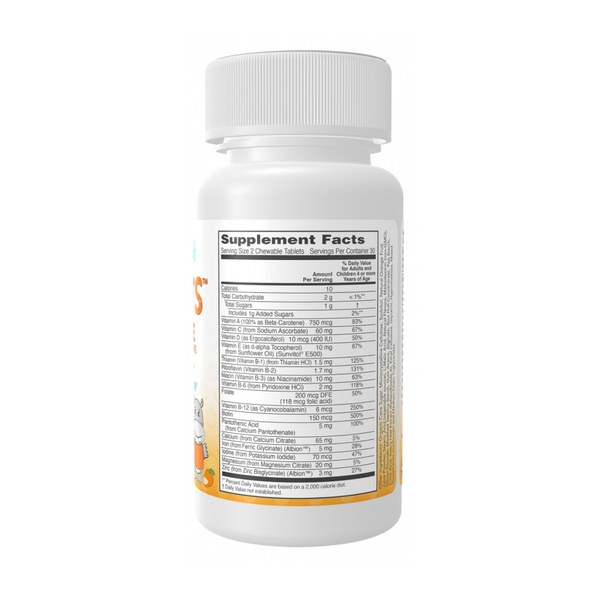 Kid Vits™ Juicy Orange Chewable - 60 tabs