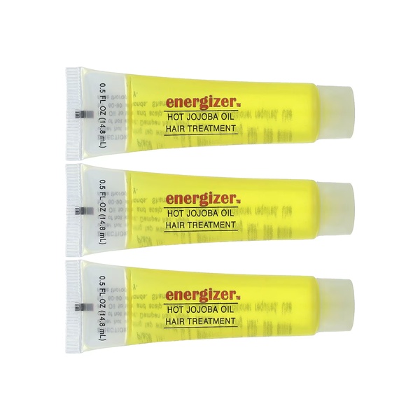 Energizer Hot Jojoba Oil Hair Treatment 3 Reclosable Tubes - 14.8 ml