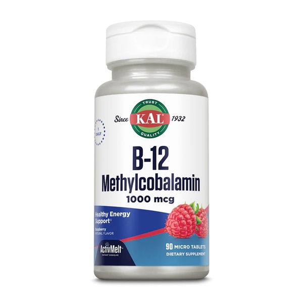 (22.07 Очікування) B-12 Methylcobalamin 1000 mcg - 90 tabs Raspberry