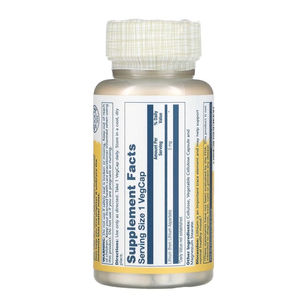 (22.07 Очікування) Lithium Aspartate 5mg - 100 vcaps
