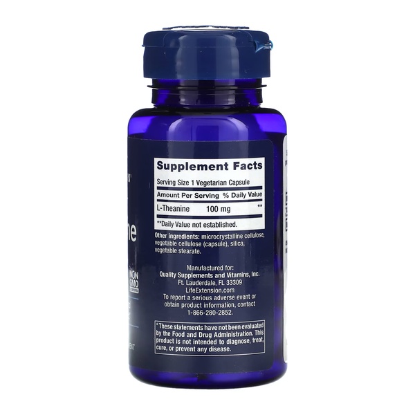 L-Theanine 100 mg - 60 vcaps (Пошкоджена етикетка)