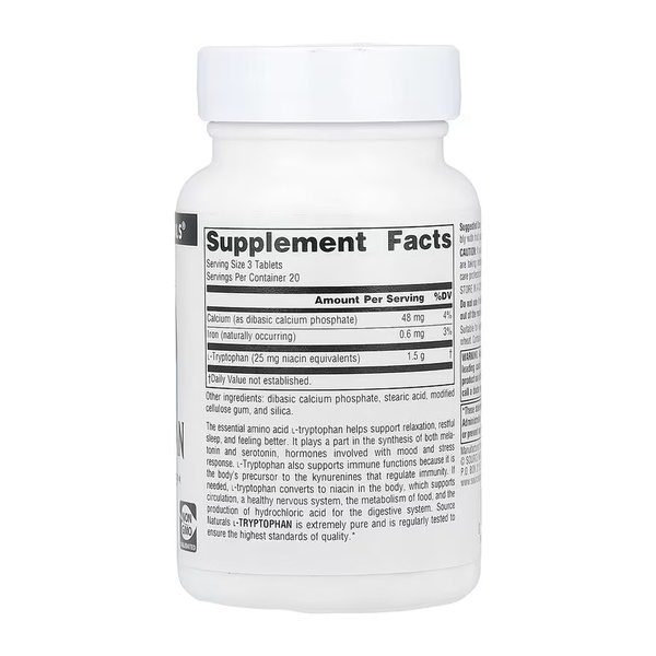 L-Tryptophan 500mg - 60 tabs