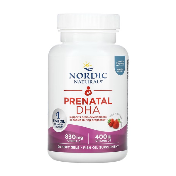 Prenatal DHA - 90 softgels Strawberry
