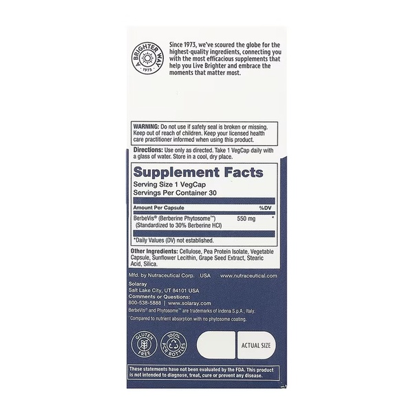 Prossorb Berberine 9x - 30 vcaps