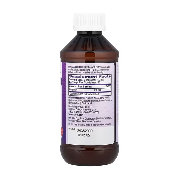 Melatonin Liquid 2.5mg - 237 ml